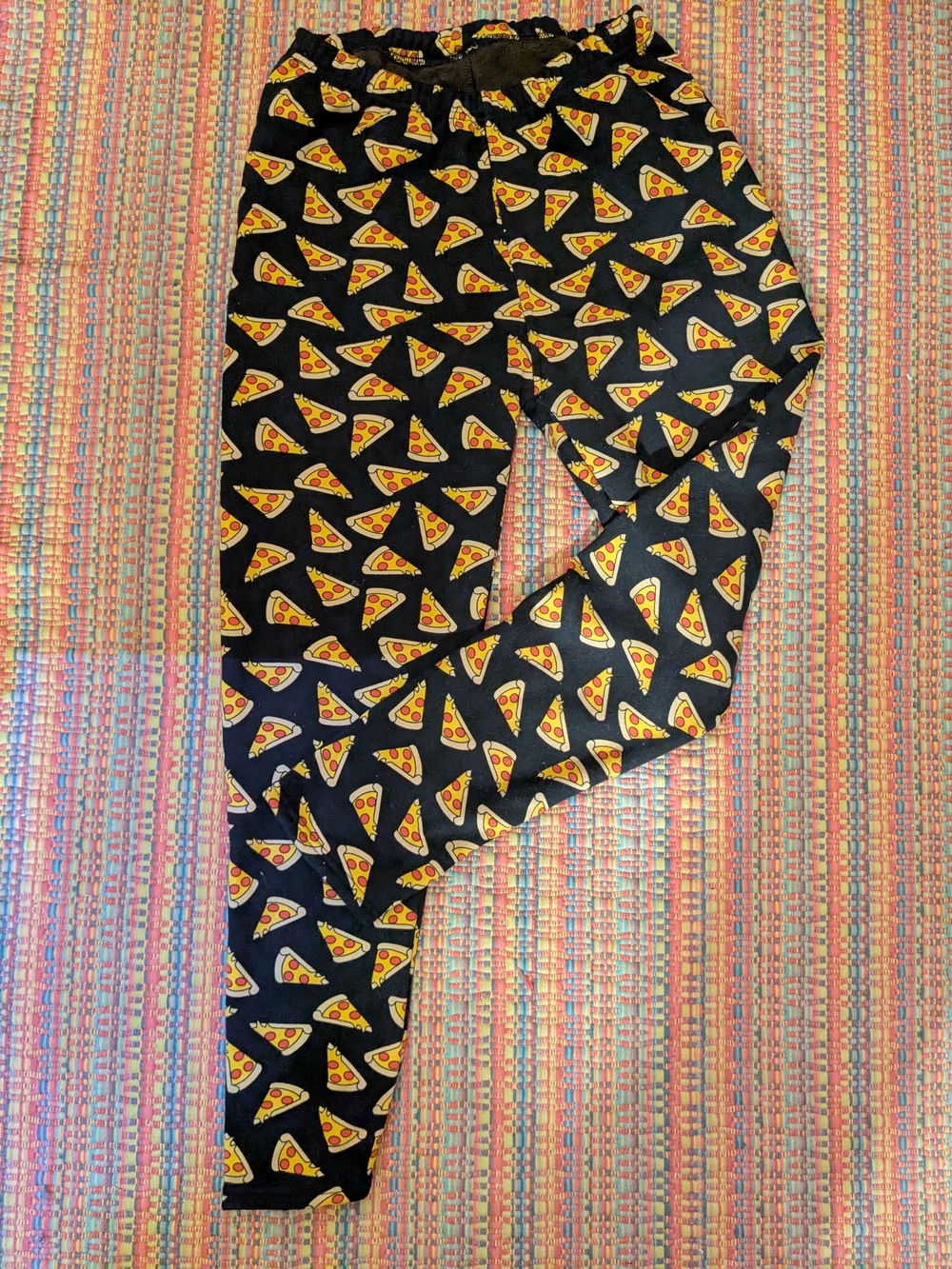 Pizza Pants! Faux Fur Lined Leggings